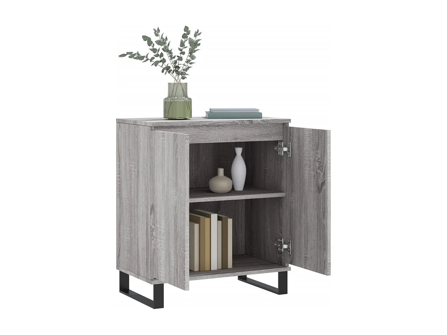 Credenza | Buffet | Armadio Grigio Sonoma 60x35x70 cm in Legno Multistrato