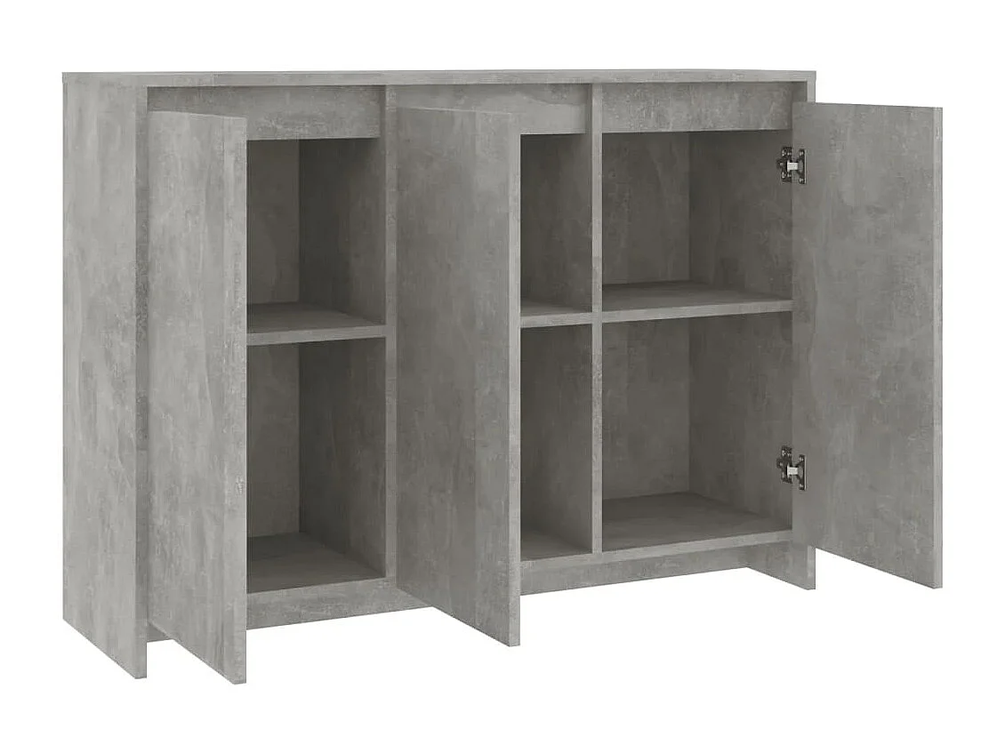 Buffet | Sideboard | Dressoir 102x33x75 cm bewerkt hout betongrijs