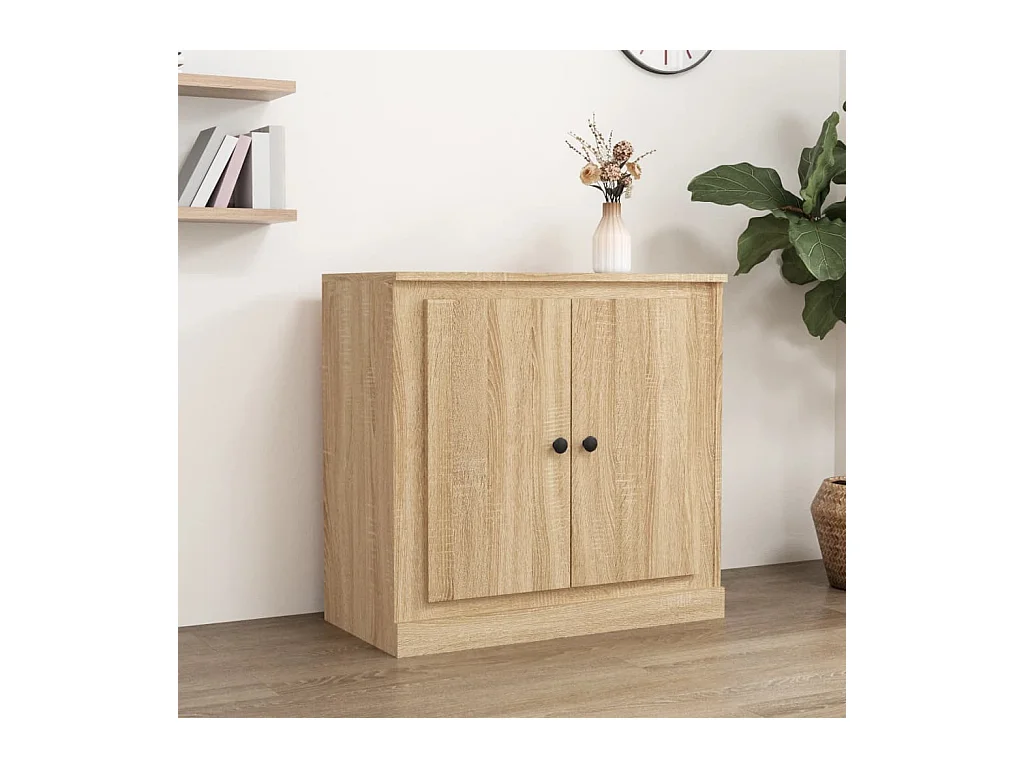 Buffet | Bahut | Meuble de rangement chêne sonoma 70x35,5x67,5 cm bois d'ingénierie