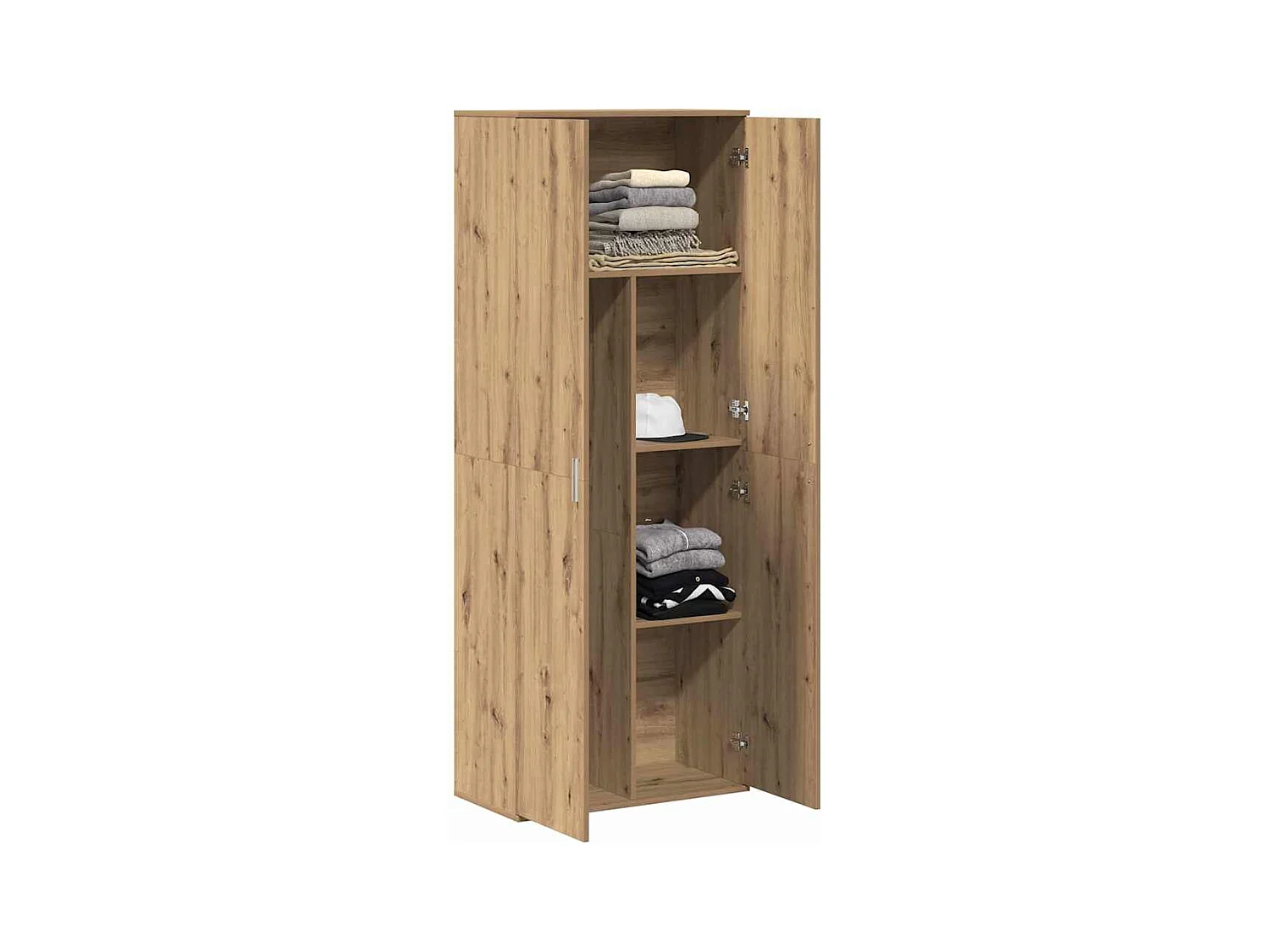 Buffet | Bahut | Meuble de rangement en chêne artisanal 70x35x180 cm Bois d'ingénierie