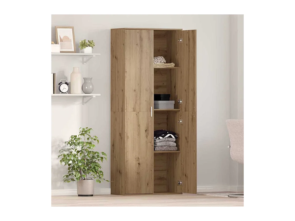 Buffet | Bahut | Meuble de rangement en chêne artisanal 70x35x180 cm Bois d'ingénierie