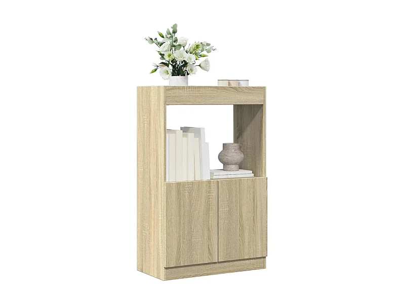 Buffet | Bahut | Meuble de rangement haut chêne sonoma 63x33x100 cm bois d'ingénierie