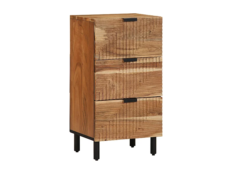 Credenza | Mobile | Armadiotto 40x33x75 cm in Legno Massello di Acacia