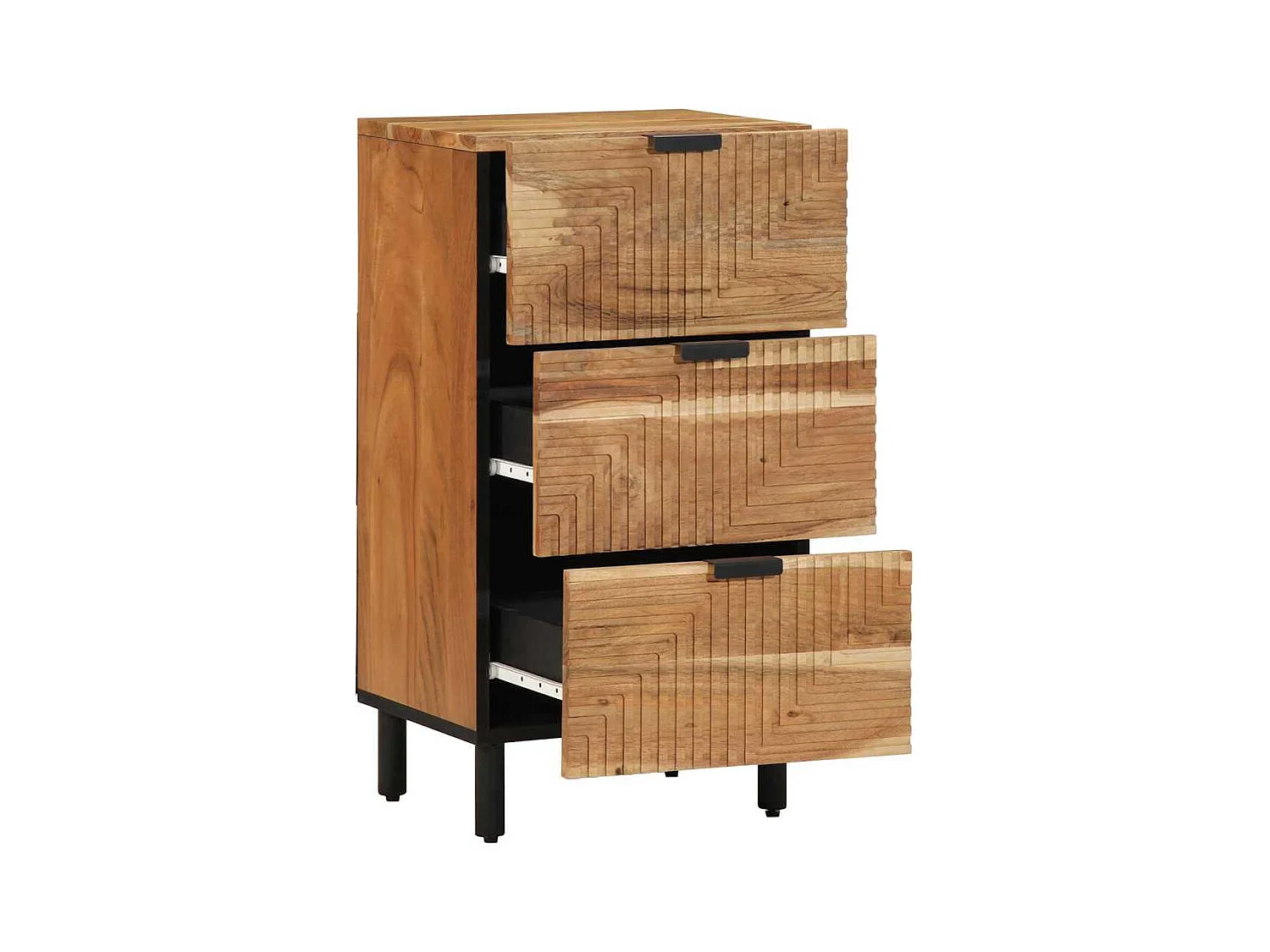 Credenza | Mobile | Armadiotto 40x33x75 cm in Legno Massello di Acacia