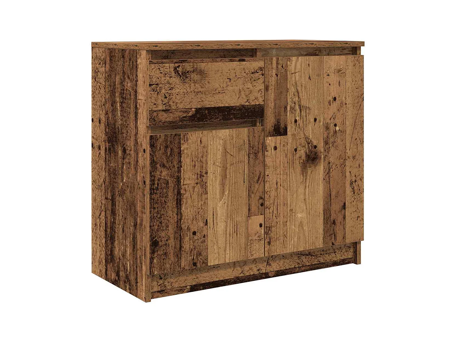 Buffet | Commode à tiroir | Meuble de rangement avec tiroir vieux bois 71x35x65 cm bois d'ingénierie