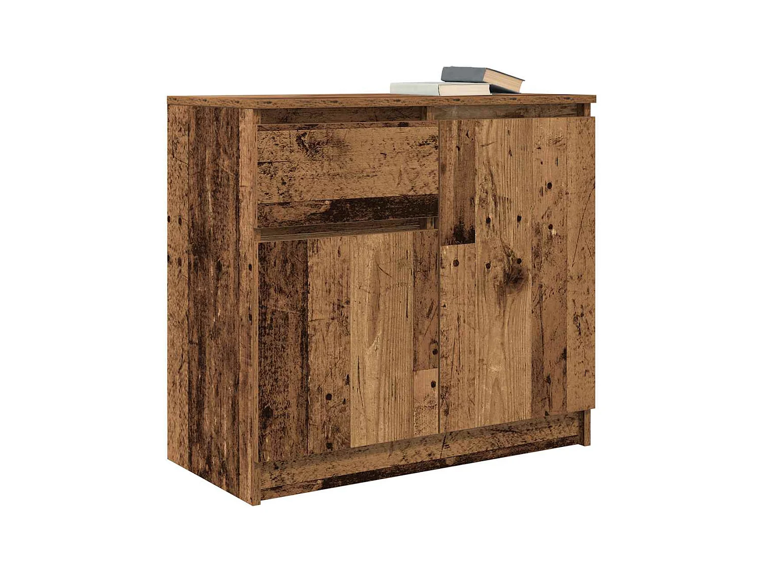 Buffet | Commode à tiroir | Meuble de rangement avec tiroir vieux bois 71x35x65 cm bois d'ingénierie