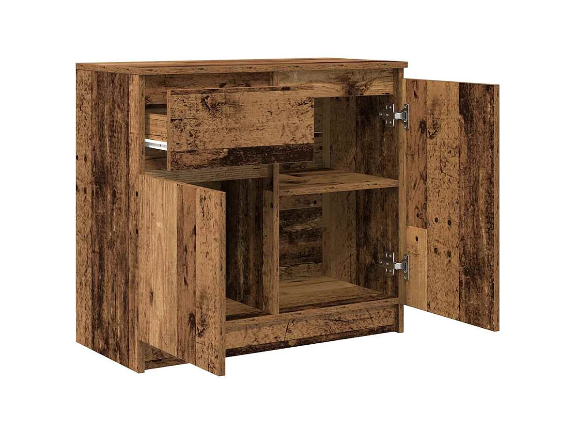 Buffet | Commode à tiroir | Meuble de rangement avec tiroir vieux bois 71x35x65 cm bois d'ingénierie