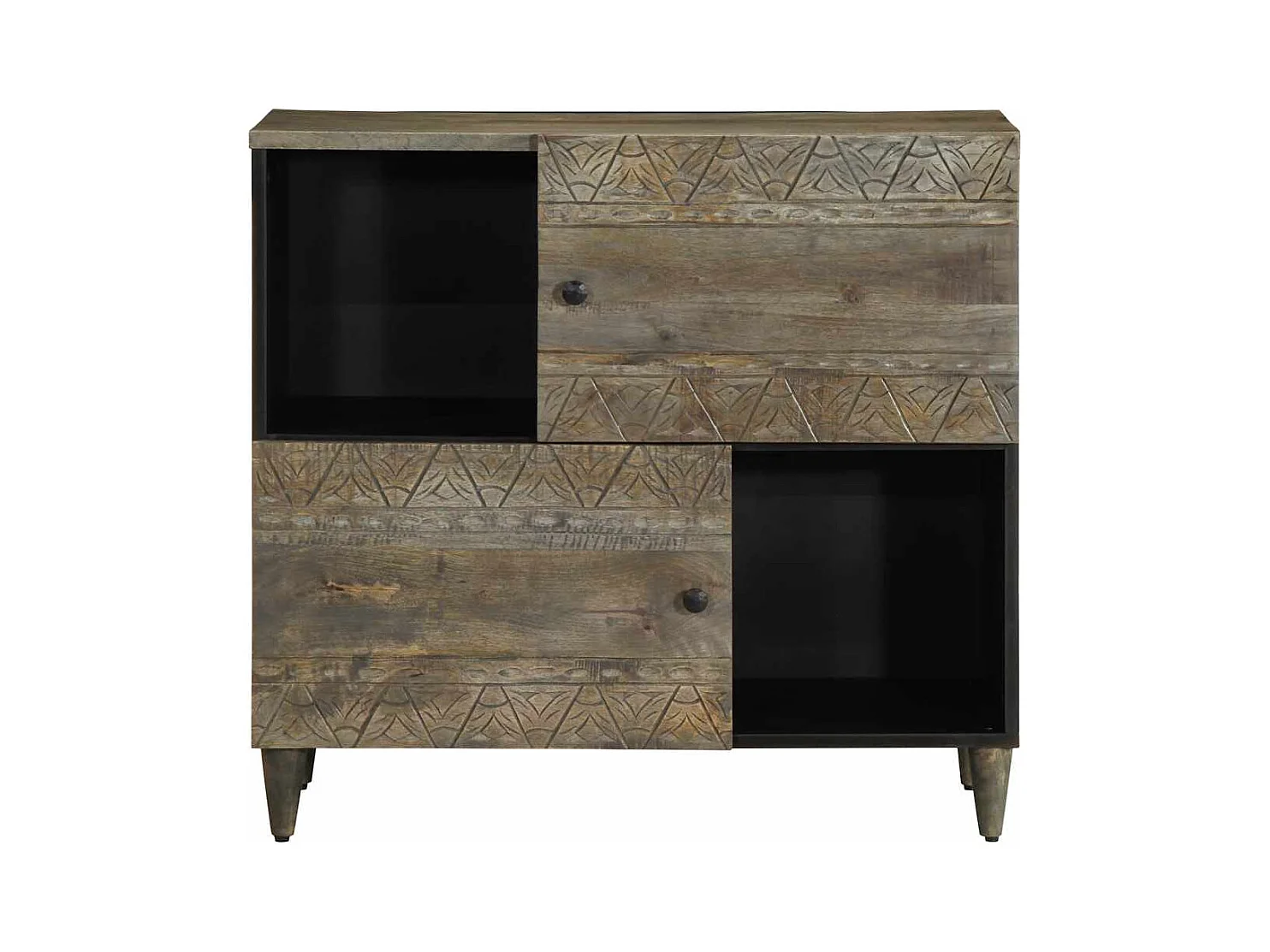 Buffet | Bahut | Meuble de rangement 80x33x75 cm bois massif de manguier