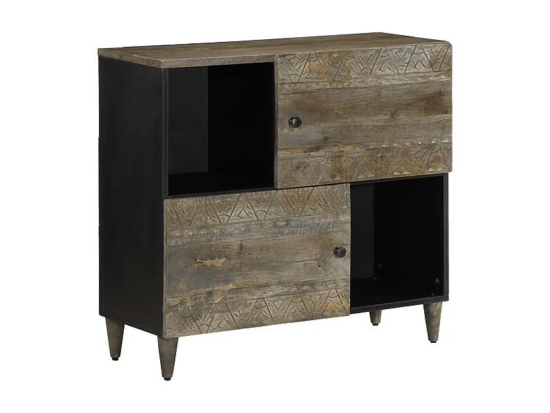 Buffet | Bahut | Meuble de rangement 80x33x75 cm bois massif de manguier