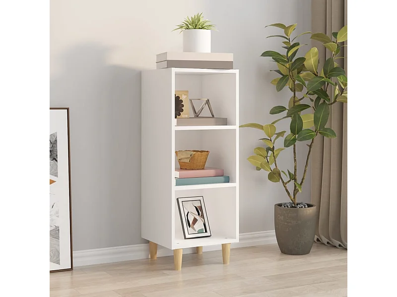 Buffet | Bahut | Meuble de rangement Blanc 34,5x32,5x90 cm Bois d'ingénierie