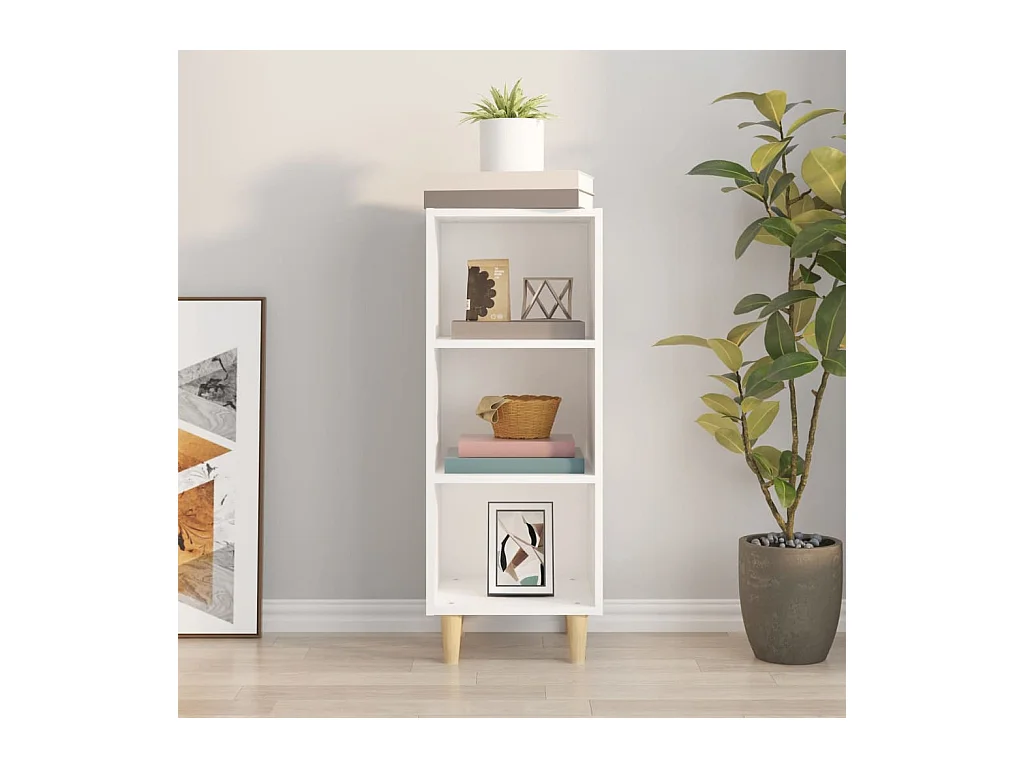 Buffet | Bahut | Meuble de rangement Blanc 34,5x32,5x90 cm Bois d'ingénierie