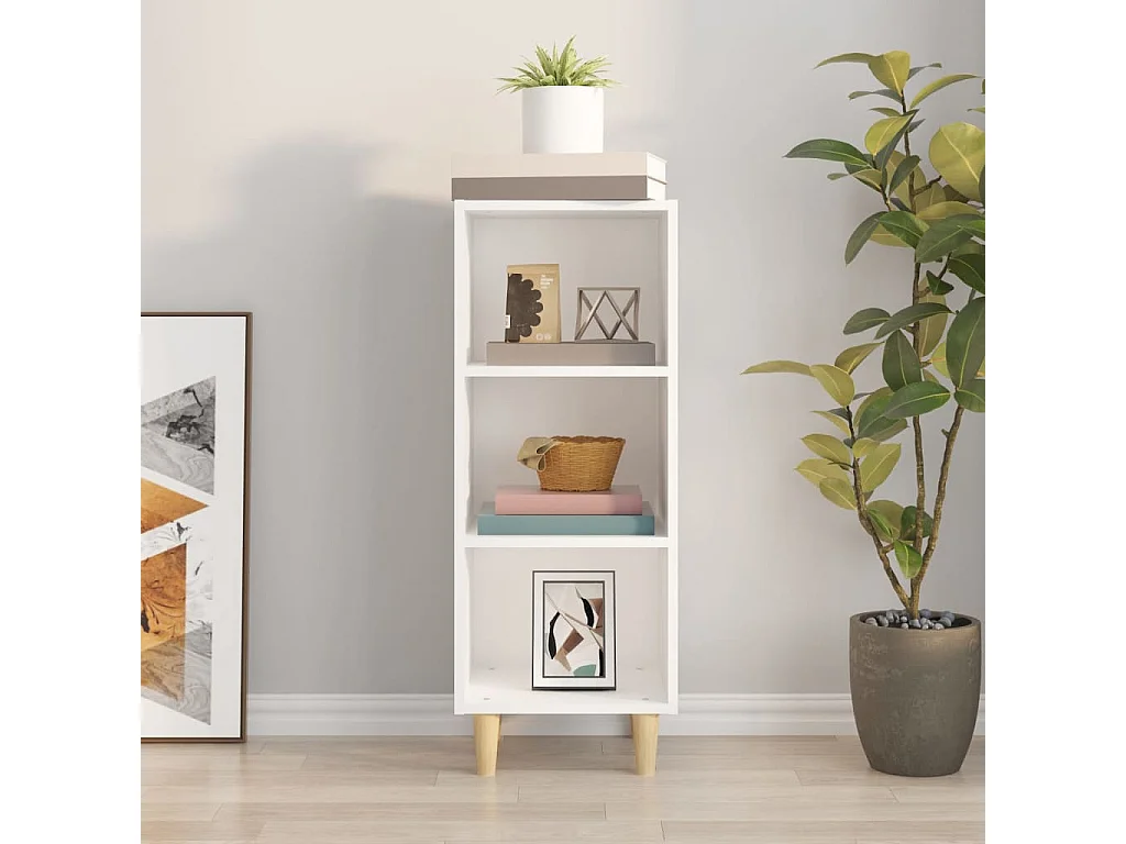 Buffet | Bahut | Meuble de rangement Blanc 34,5x32,5x90 cm Bois d'ingénierie