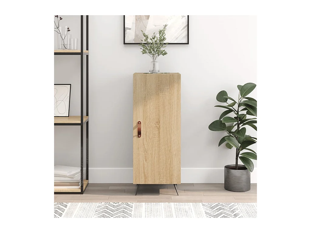 Buffet | Bahut | Meuble de rangement Chêne sonoma 34,5x34x90 cm Bois d'ingénierie
