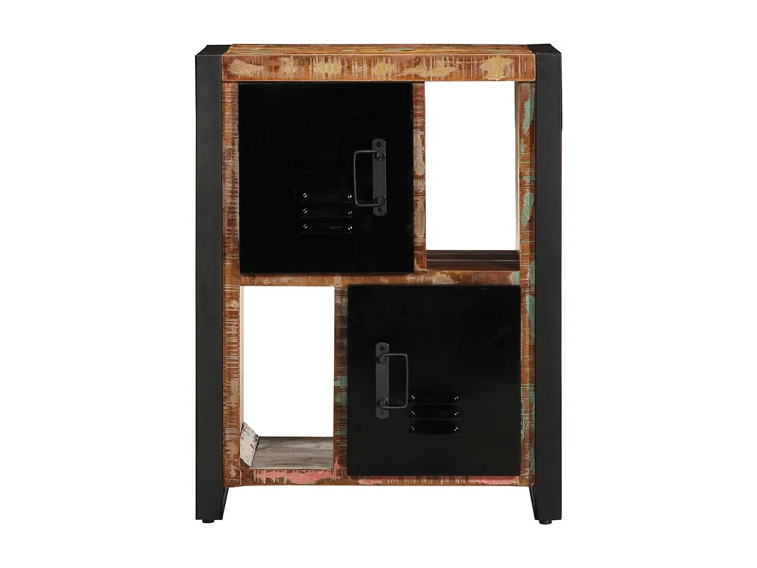 Buffet | Bahut | Meuble de rangement multicolore 55x35x70 cm bois massif récupération