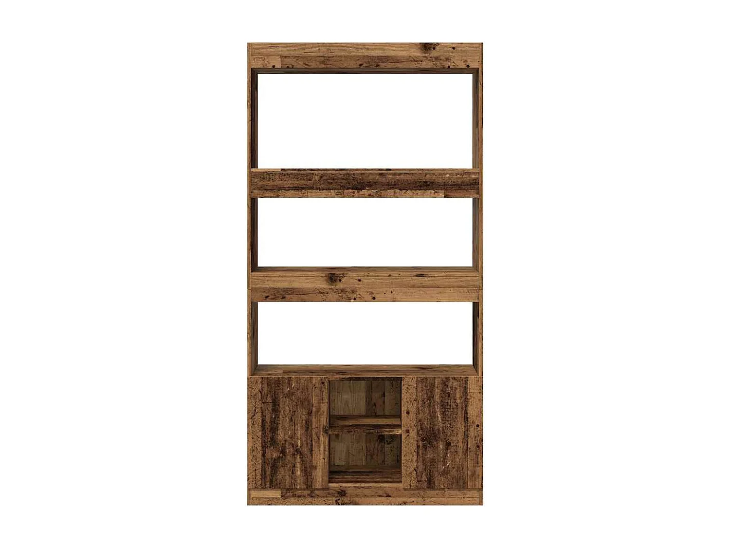 Buffet | Bahut | Meuble de rangement haut vieux bois 92x33x180 cm bois d'ingénierie