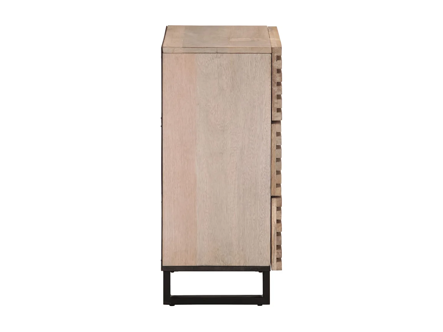 Credenza | Buffet | Armadio Bianca 60x34x75 cm in Legno Massello di Mango