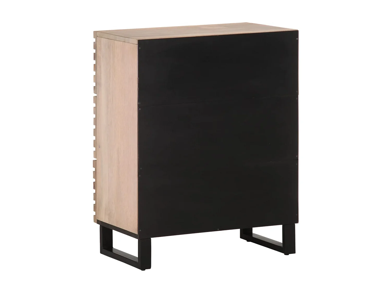 Credenza | Buffet | Armadio Bianca 60x34x75 cm in Legno Massello di Mango