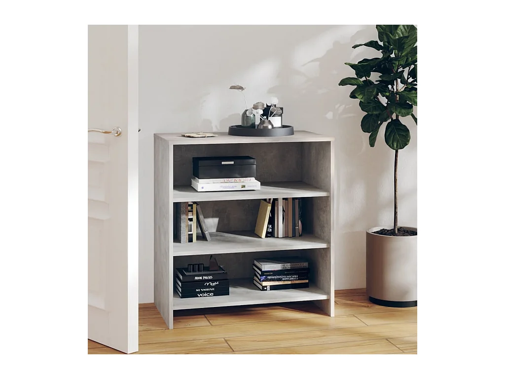 Credenza | Buffet | Armadio Grigio Cemento 70x40,5x75 cm in Truciolato