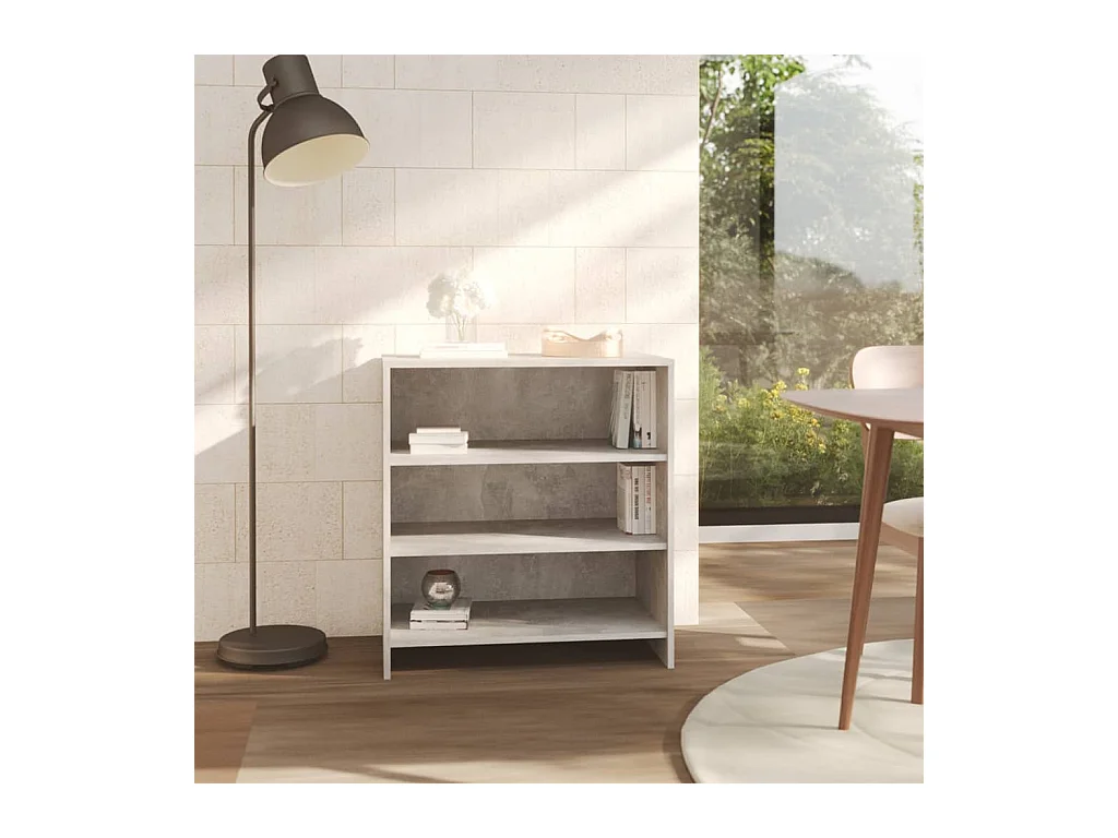 Credenza | Buffet | Armadio Grigio Cemento 70x40,5x75 cm in Truciolato