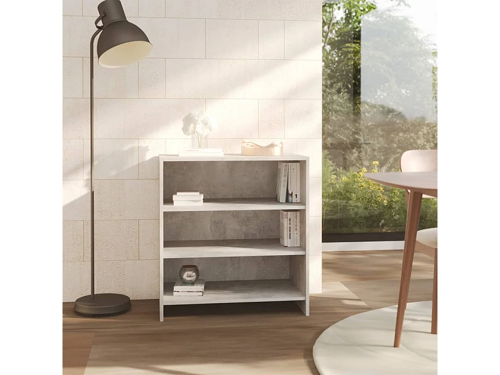 Buffet | Bahut | Meuble de rangement Gris béton 70x40,5x75 cm Bois d'ingénierie