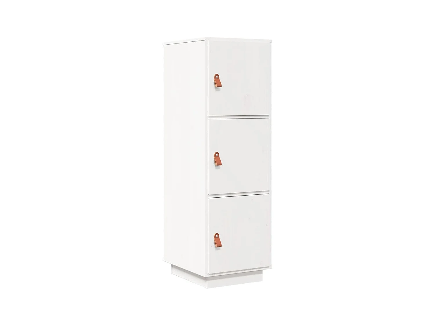 Buffet | Bahut | Meuble de rangement haut Blanc 34x40x108,5 cm Bois massif de pin