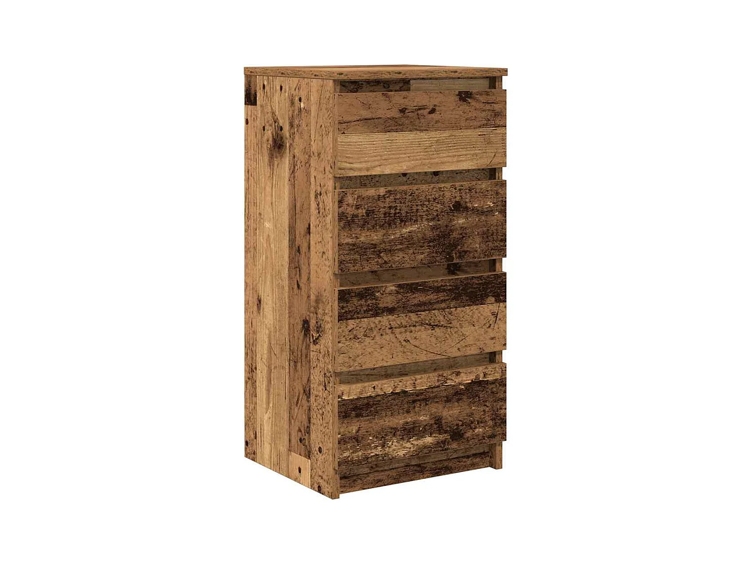Buffet | Commode à tiroir | Meuble de rangement vieux bois 37,5x35x76 cm bois d'ingénierie