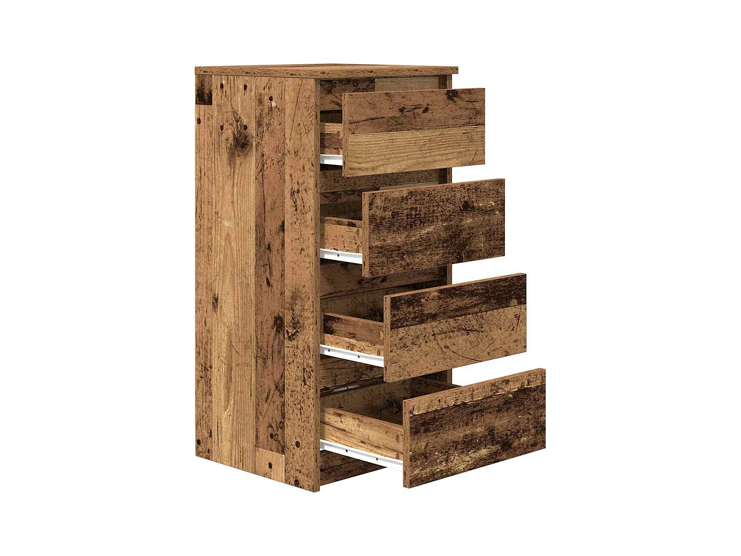 Buffet | Commode à tiroir | Meuble de rangement vieux bois 37,5x35x76 cm bois d'ingénierie