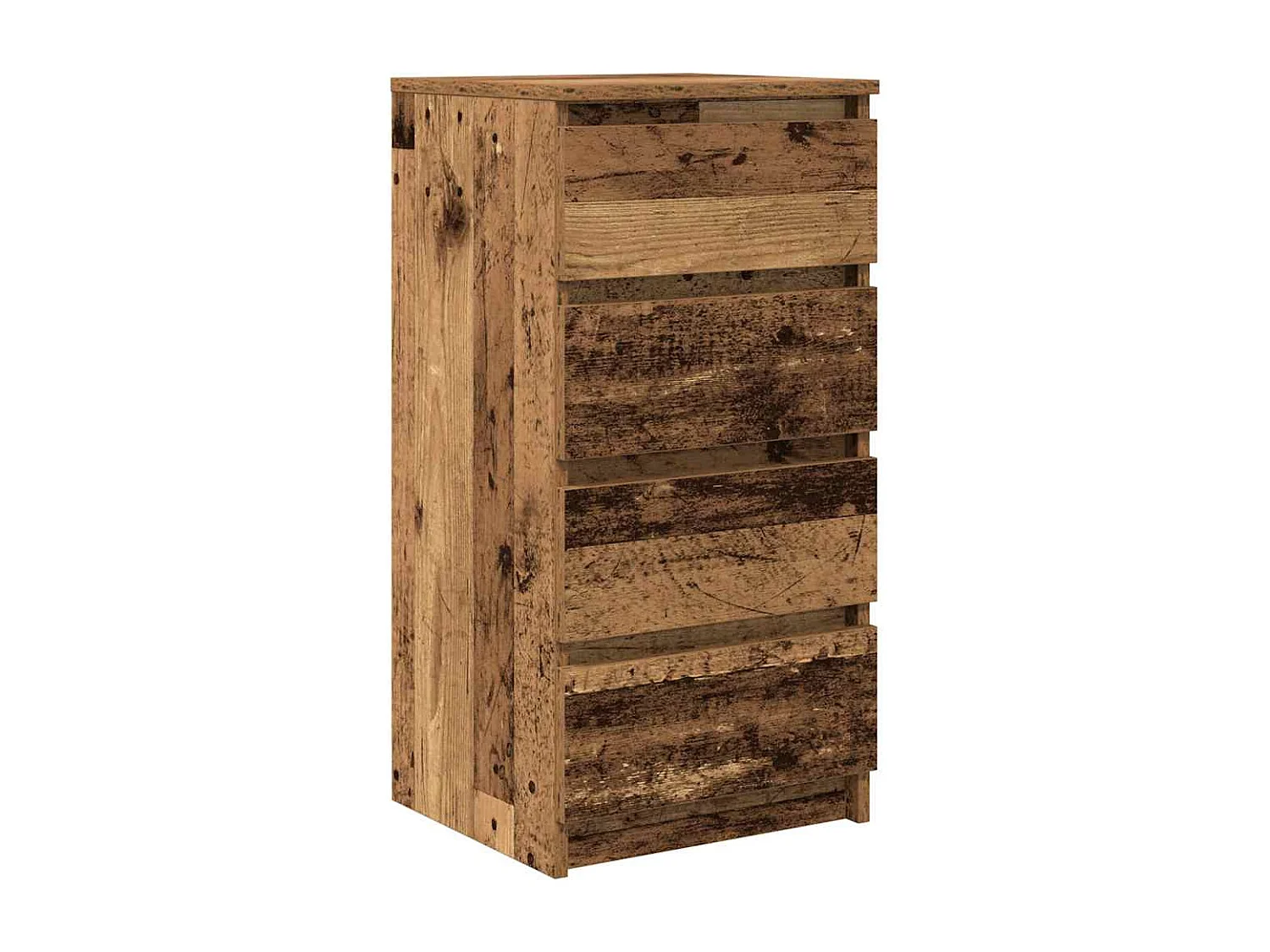 Buffet | Commode à tiroir | Meuble de rangement vieux bois 37,5x35x76 cm bois d'ingénierie