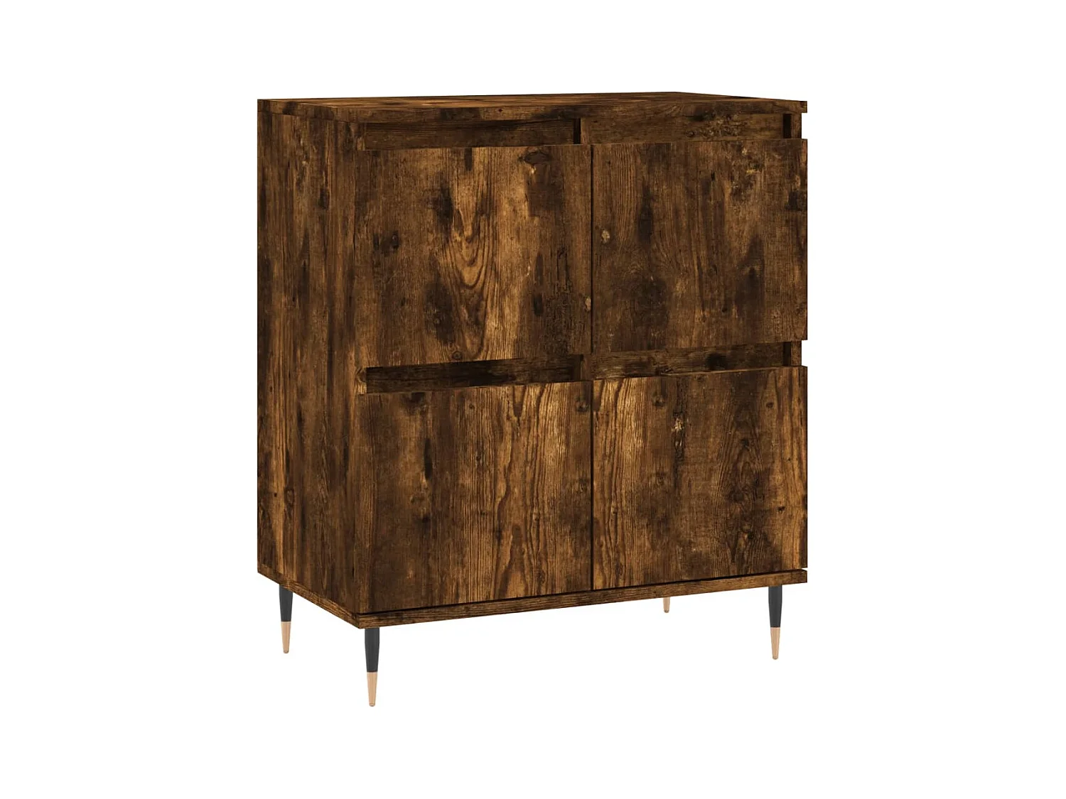 Buffet | Bahut | Meuble de rangement Chêne fumé 60x35x70 cm Bois d'ingénierie