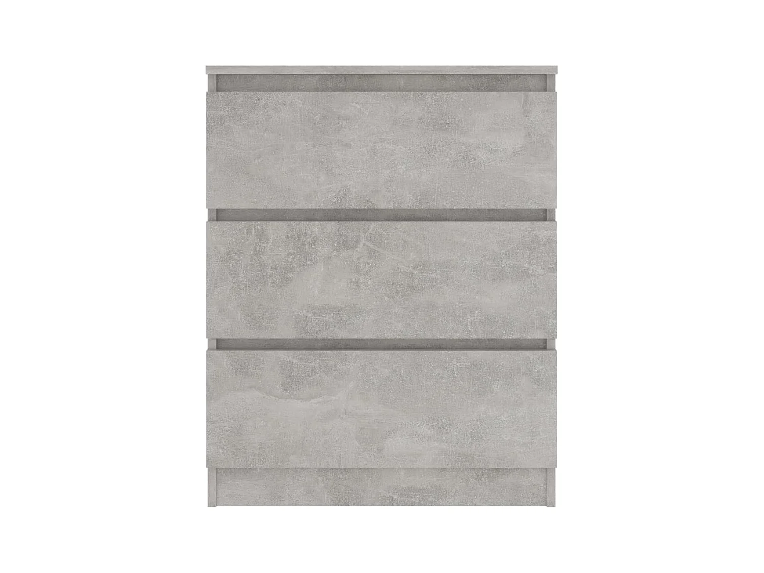 Buffet | Commode à tiroir | Meuble de rangement Gris béton 60x35x76 cm Bois d'ingénierie