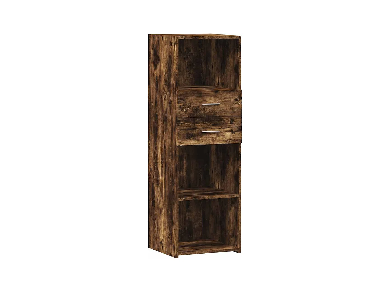 Buffet | Bahut | Meuble de rangement haut chêne fumé 40x42,5x124 cm bois d'ingénierie
