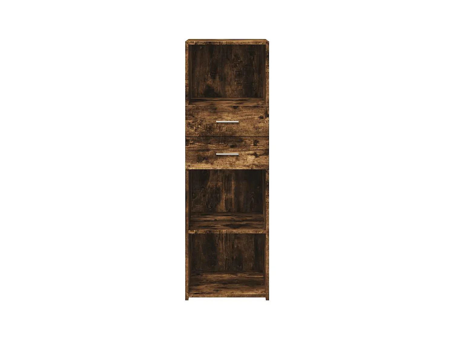 Buffet | Bahut | Meuble de rangement haut chêne fumé 40x42,5x124 cm bois d'ingénierie