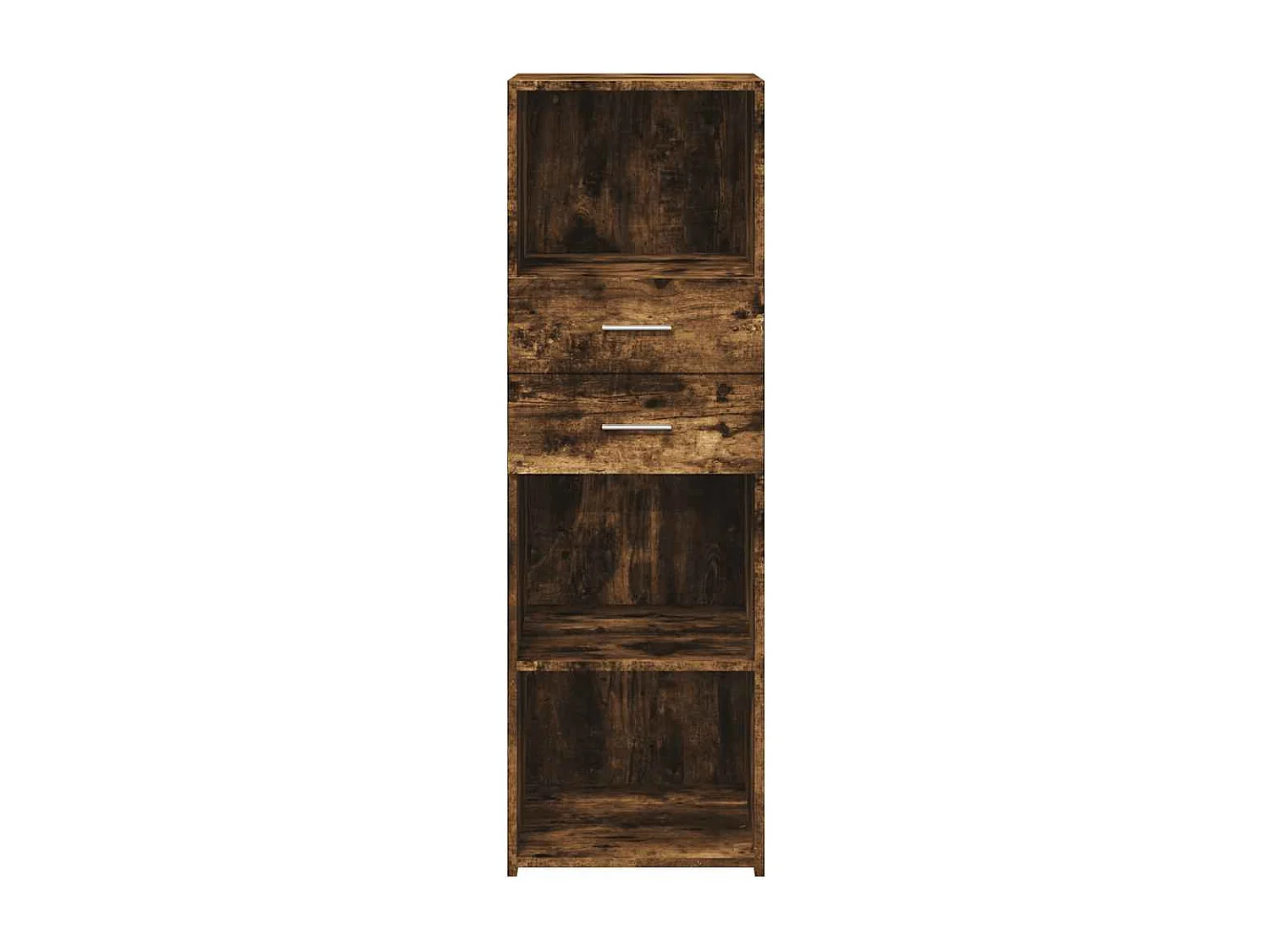 Buffet | Bahut | Meuble de rangement haut chêne fumé 40x42,5x124 cm bois d'ingénierie