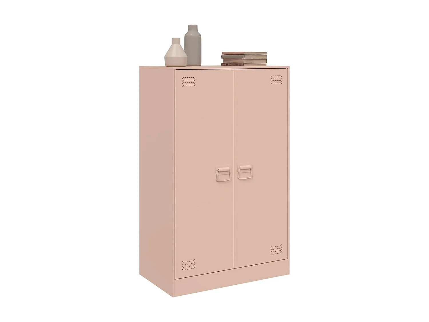 Buffet | Bahut | Meuble de rangement rose 67x39x107 cm acier