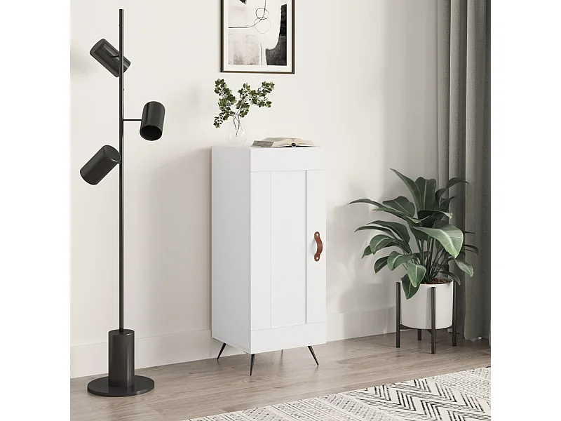 Buffet | Bahut | Meuble de rangement blanc 34,5x34x90 cm bois d'ingénierie