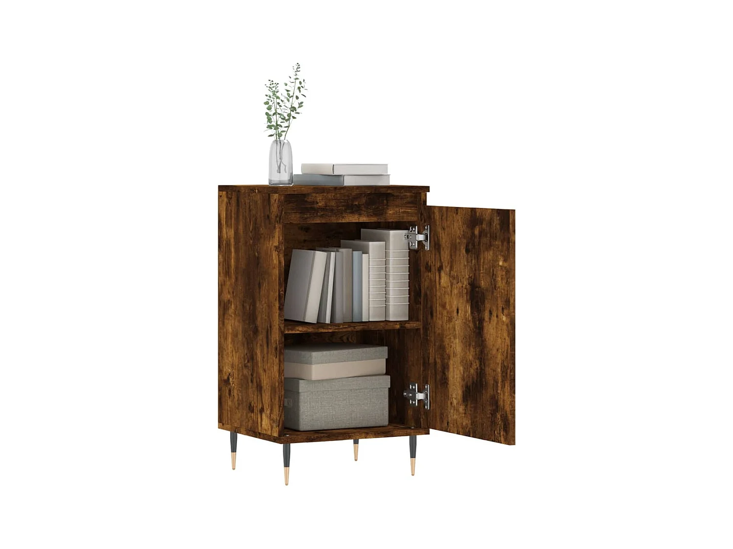 Buffets | Bahuts | Meuble de rangement 2 pcs chêne fumé 40x35x70 cm bois d'ingénierie