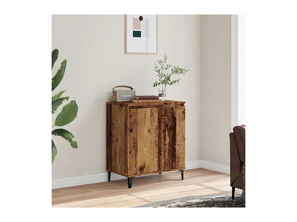 Buffet | Bahut | Meuble de rangement vieux bois 60x35x70 cm bois d'ingénierie