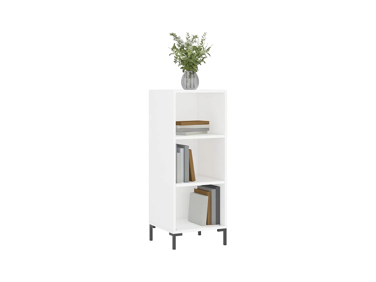 Buffet | Bahut | Meuble de rangement blanc 34,5x32,5x90 cm bois d'ingénierie
