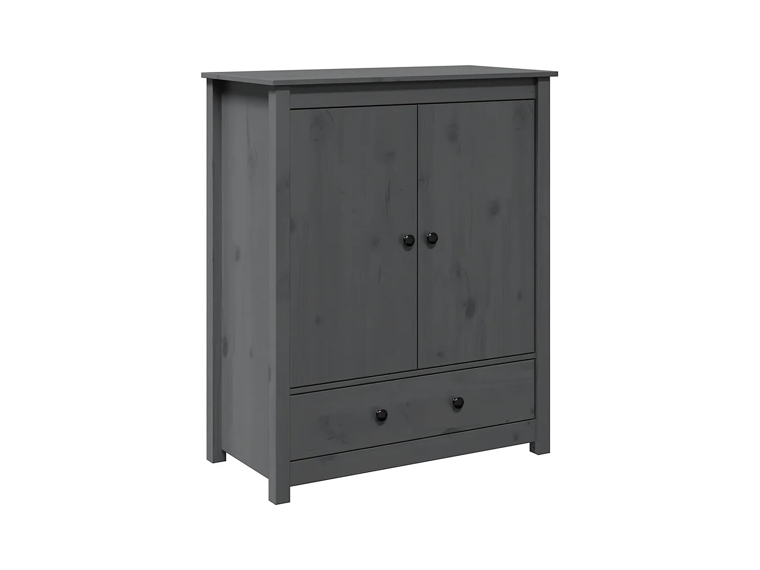 Buffet | Bahut | Meuble de rangement Gris 83x41,5x100 cm Bois massif de pin