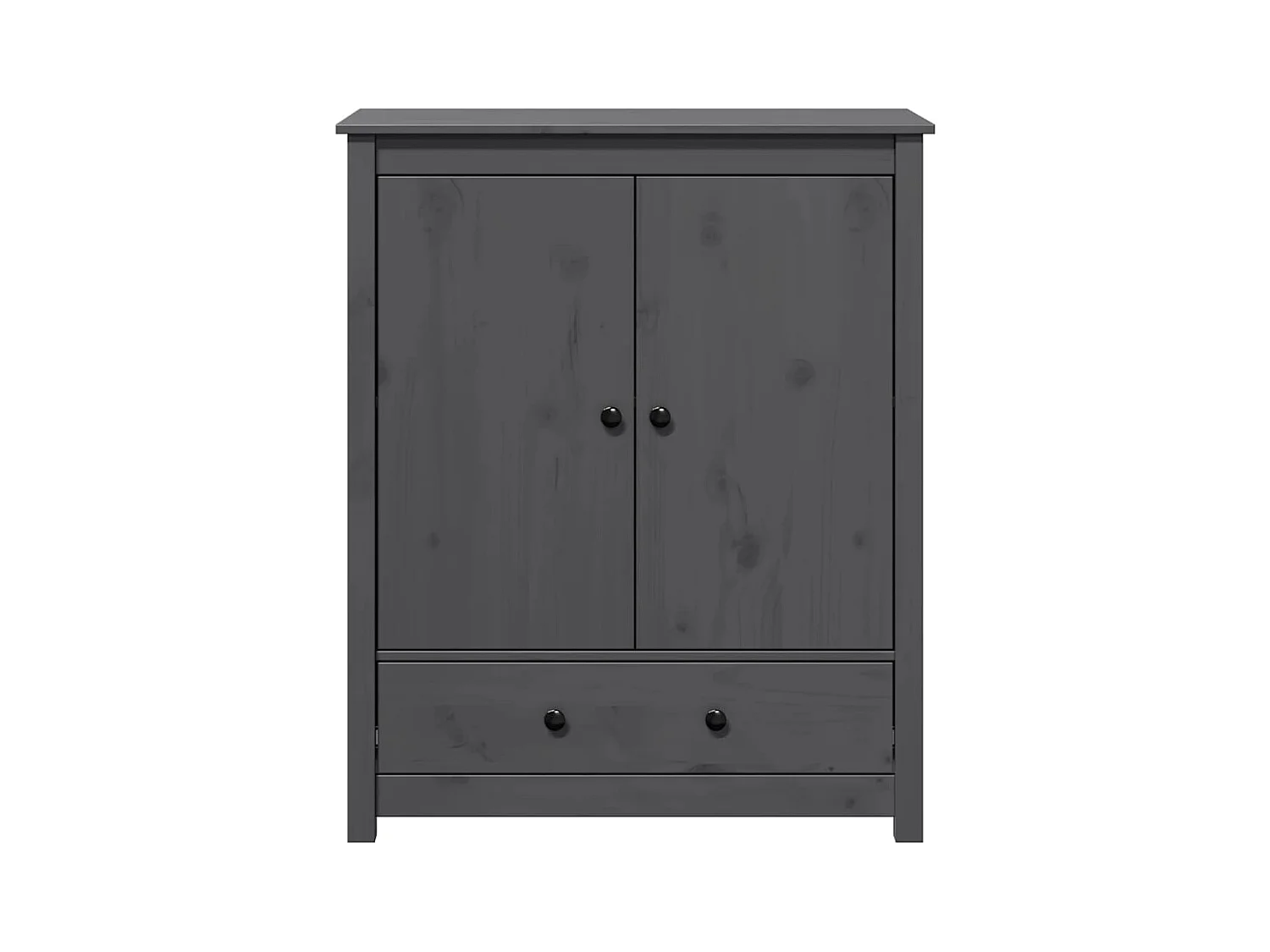Buffet | Bahut | Meuble de rangement Gris 83x41,5x100 cm Bois massif de pin