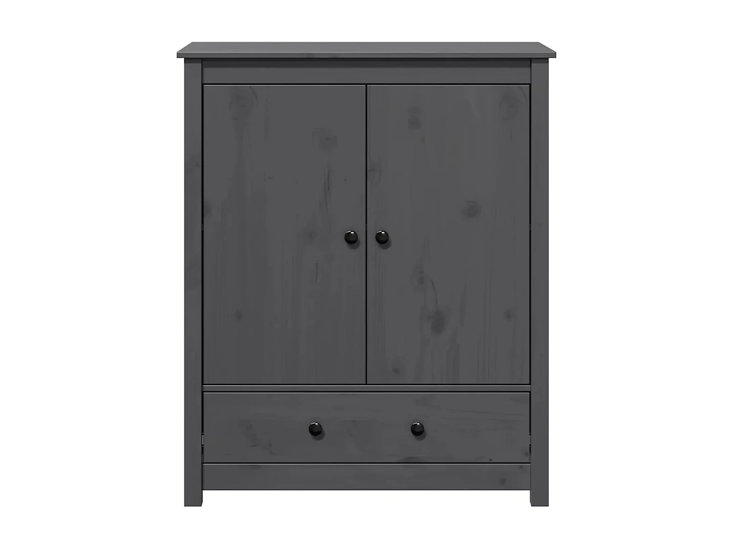 Buffet | Bahut | Meuble de rangement Gris 83x41,5x100 cm Bois massif de pin