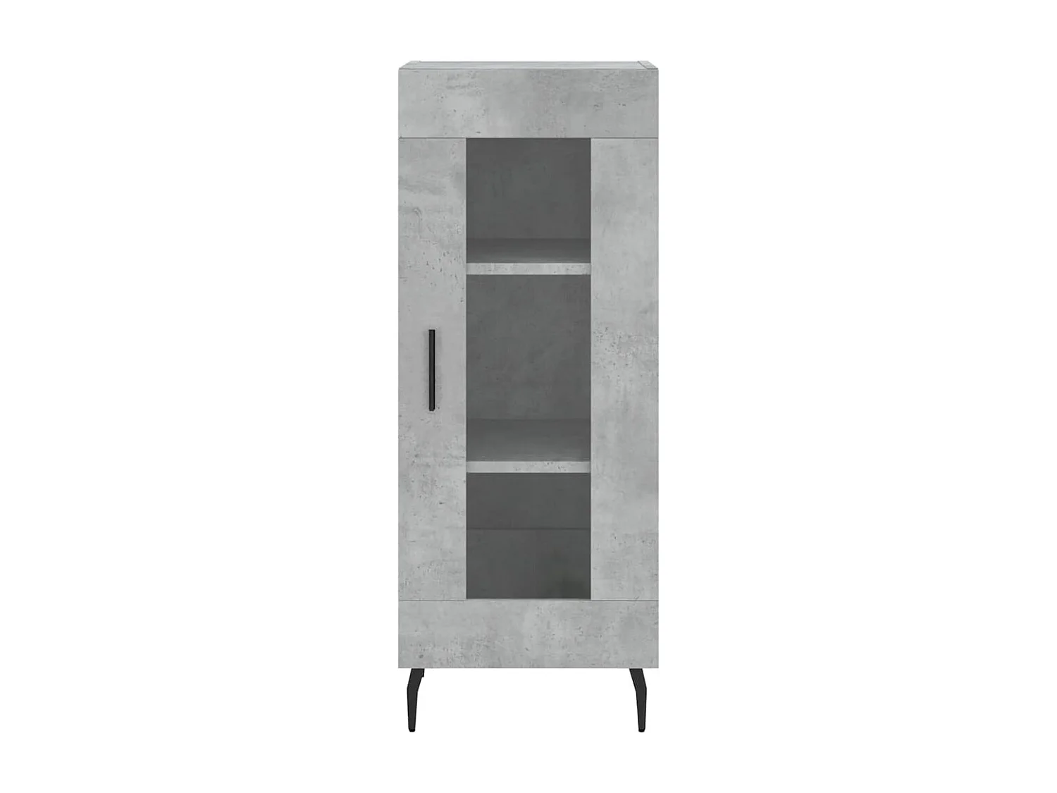 Buffet | Bahut | Meuble de rangement Gris béton 34,5x34x90 cm Bois d'ingénierie
