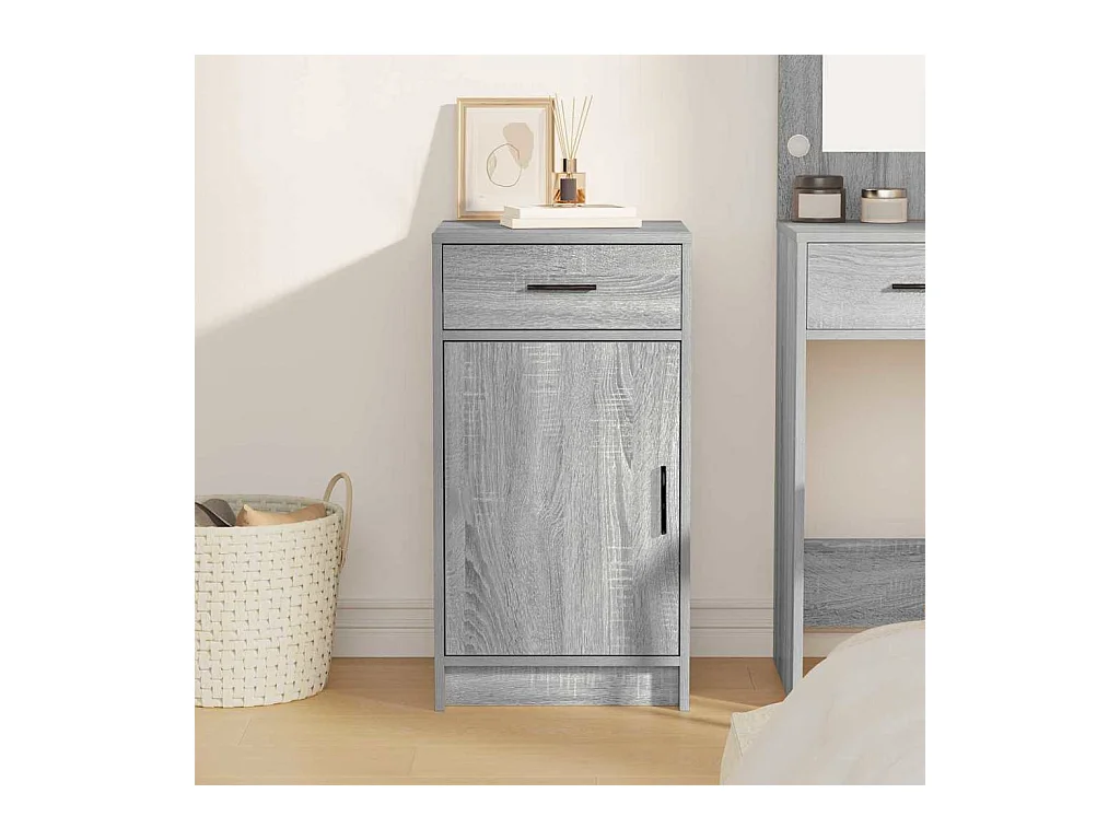 Buffet | Bahut | Meuble de rangement Gris Sonoma 40x41x75 cm en Bois d'ingénierie