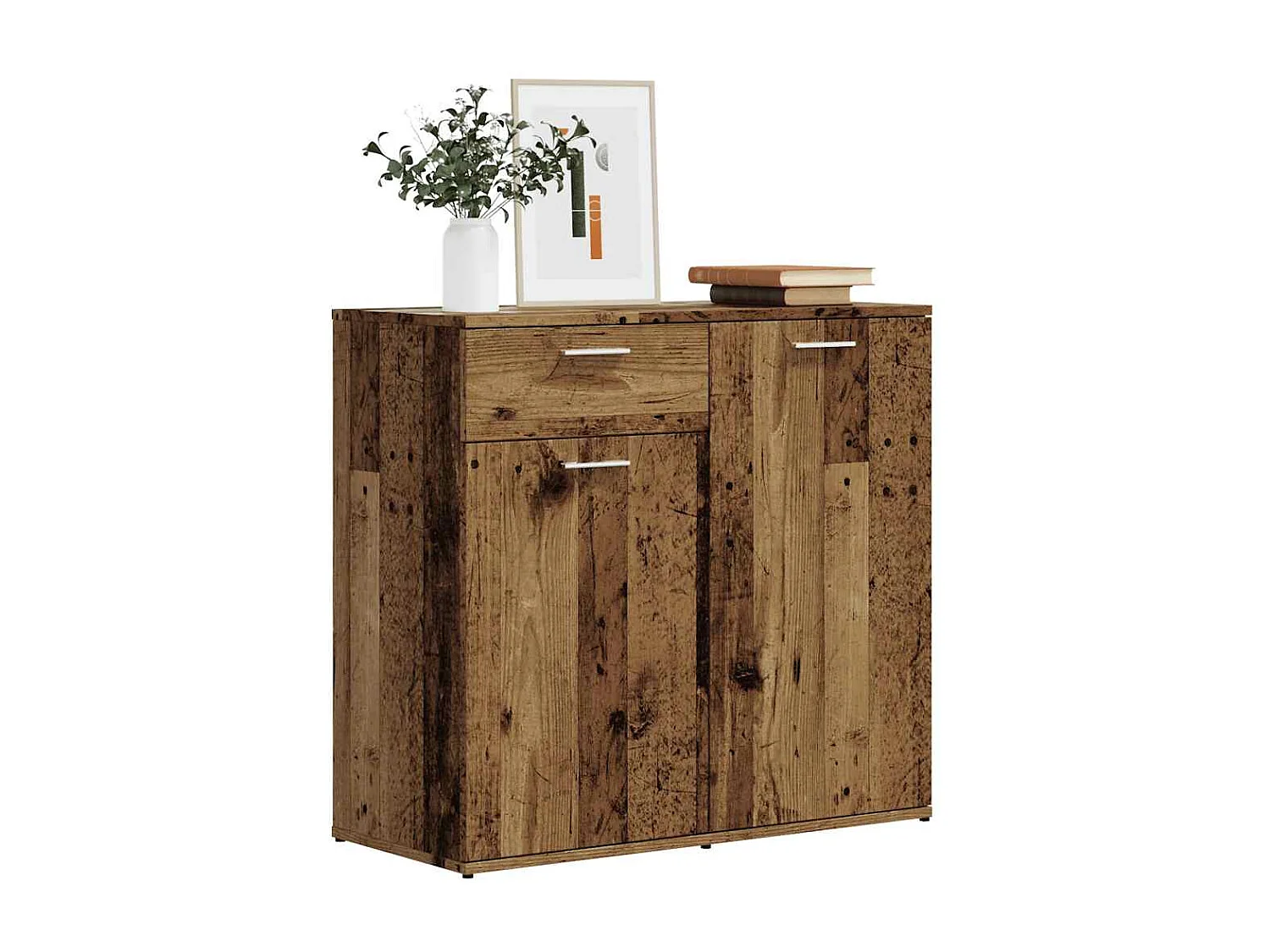 Buffet | Bahut | Meuble de rangement vieux bois 80x36x75 cm bois d'ingénierie