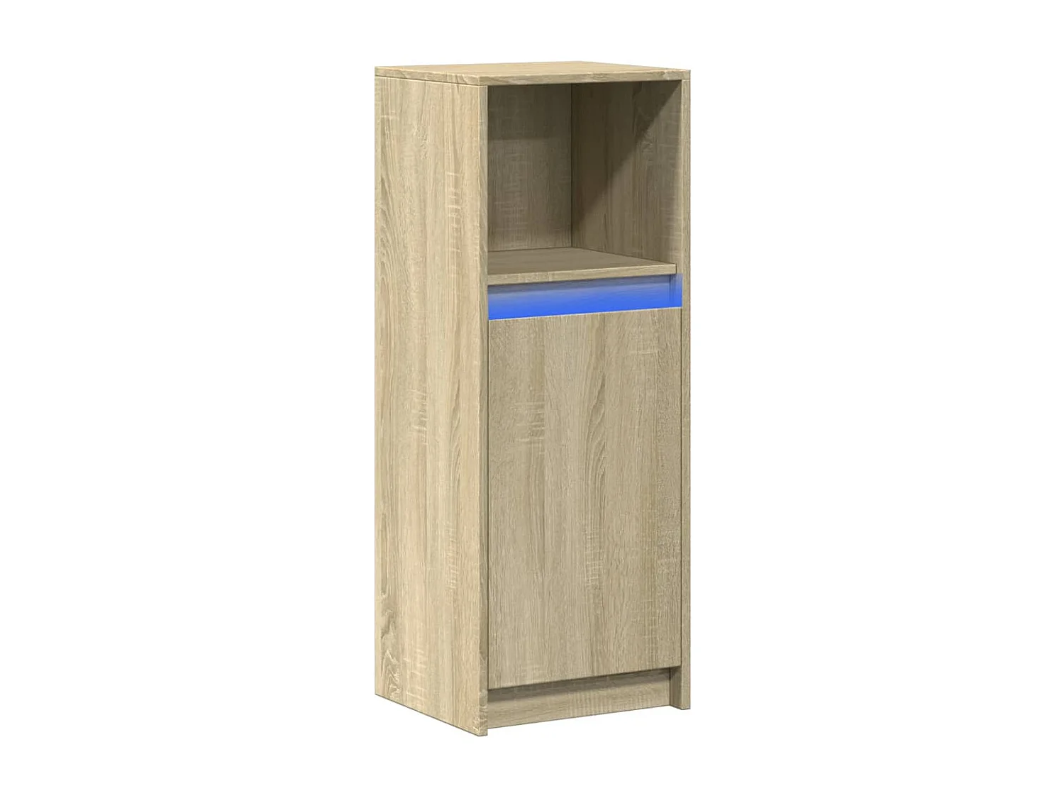 Buffet | Bahut | Meuble de rangement avec LED chêne sonoma 38x34x100 cm bois d'ingénierie