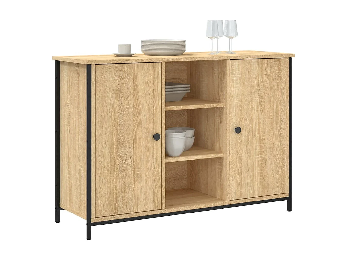 Buffet | Bahut | Meuble de rangement chêne sonoma 100x35x70 cm bois d'ingénierie