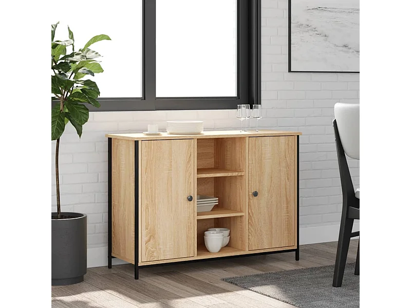 Buffet | Bahut | Meuble de rangement chêne sonoma 100x35x70 cm bois d'ingénierie