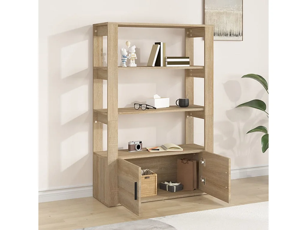 Buffet | Bahut | Meuble de rangement Chêne sonoma 80x30x119,5 cm Bois d'ingénierie