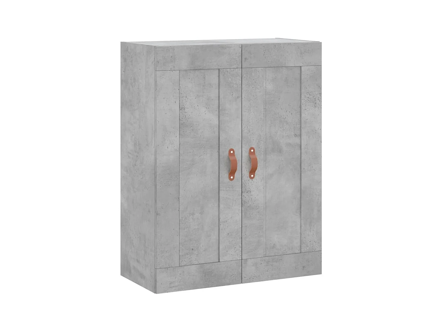 Buffet | Bahut | Meuble de rangement haut Gris béton 69,5x34x180 cm Bois d'ingénierie