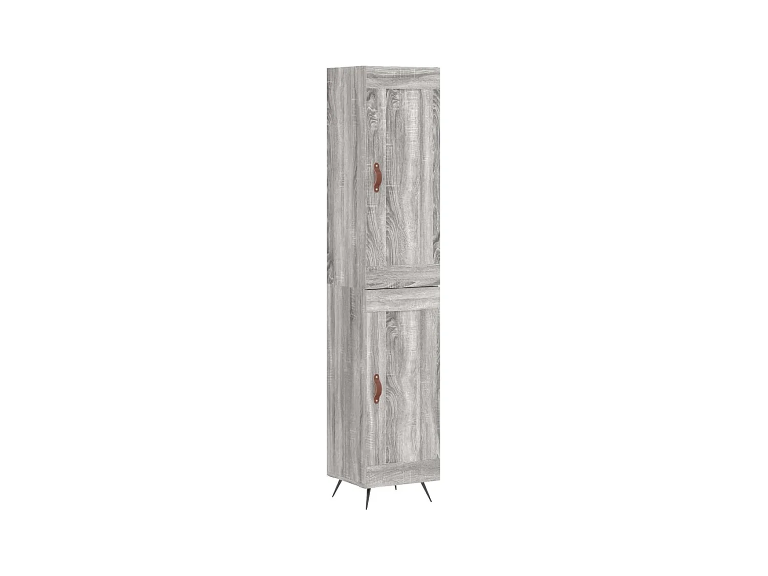 Buffet | Bahut | Meuble de rangement haut Sonoma gris 34,5x34x180 cm Bois d'ingénierie